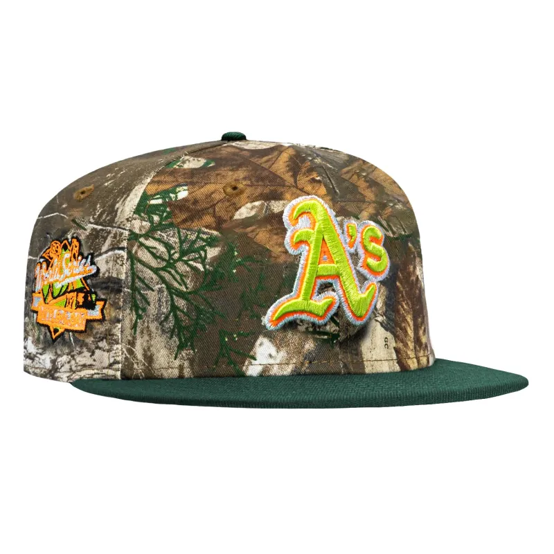 New Era 59Fifty Neon Realtree Oakland Athletics Battle of the Bay Patch Hat - Realtree, Green made by New Era