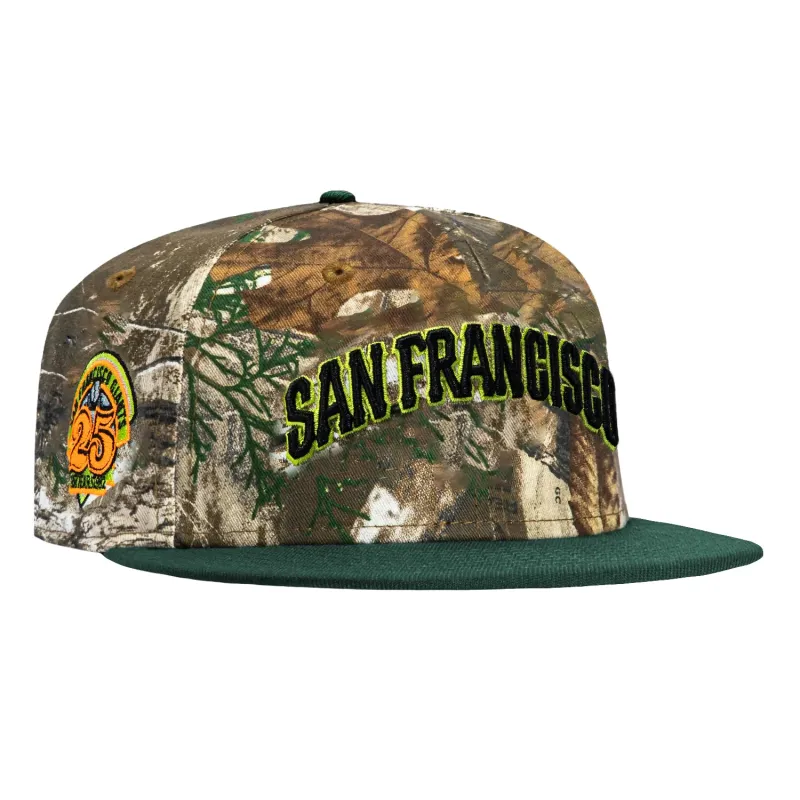 New Era 59Fifty Neon Realtree San Francisco Giants 25th Anniversary Patch 1994 Word Hat - Realtree, Green sold by Hat Club