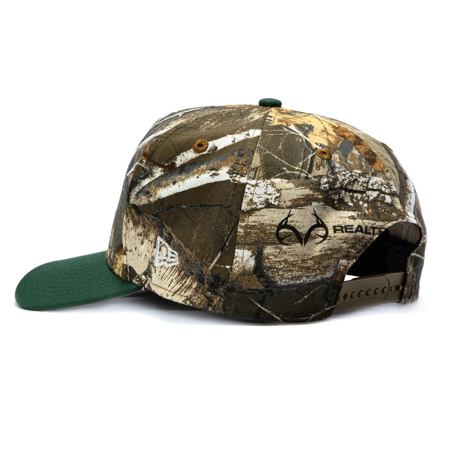 New Era 9Fifty A-Frame Neon Realtree Minnesota Wild Logo Patch Pre-curved Snapback Hat - Realtree, Green sold by Hat Club product image thumbnail 2