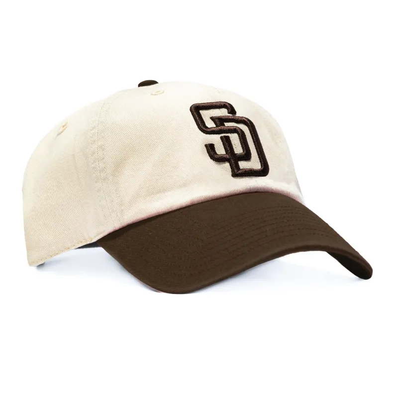47 Brand San Diego Padres Cleanup Adjustable Hat - Stone, Brown made by Hat Club