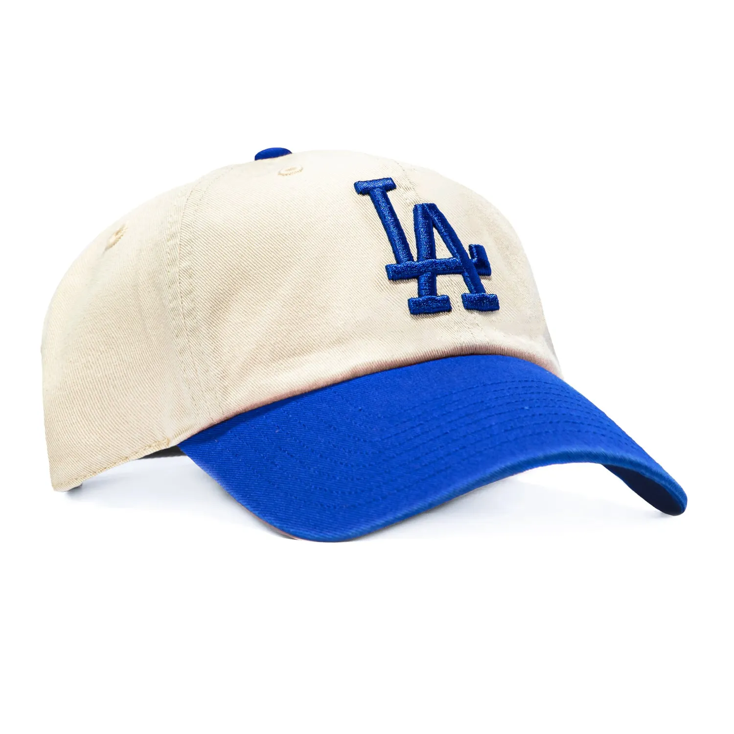 47 Brand Los Angeles Dodgers Cleanup Adjustable Hat - Stone, Royal sold by Hat Club