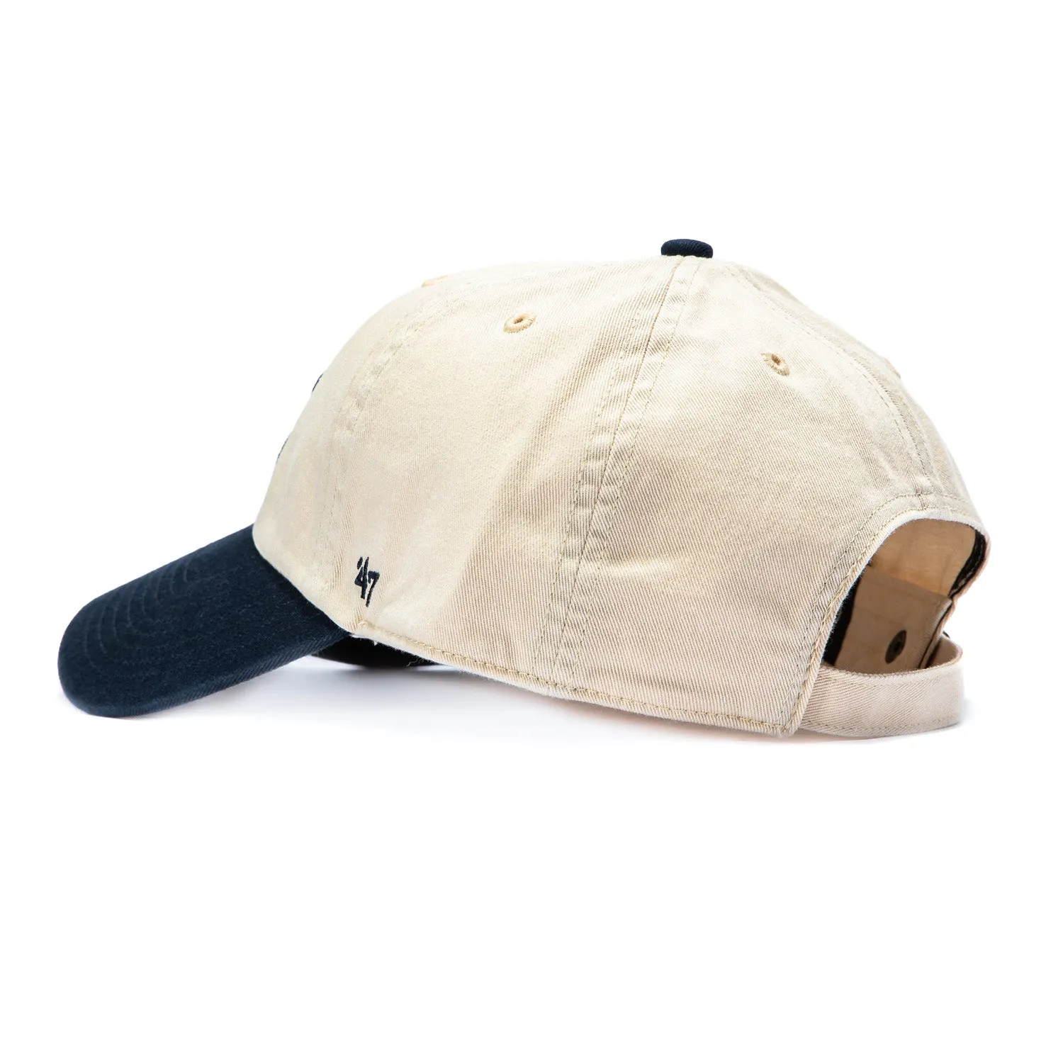 47 Brand Atlanta Braves Cleanup Adjustable Hat - Stone, Navy sold by Hat Club product image thumbnail 2