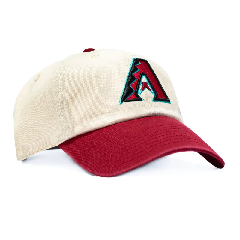 47 Brand Arizona Diamondbacks Cleanup Adjustable Hat - Stone, Red sold by Hat Club