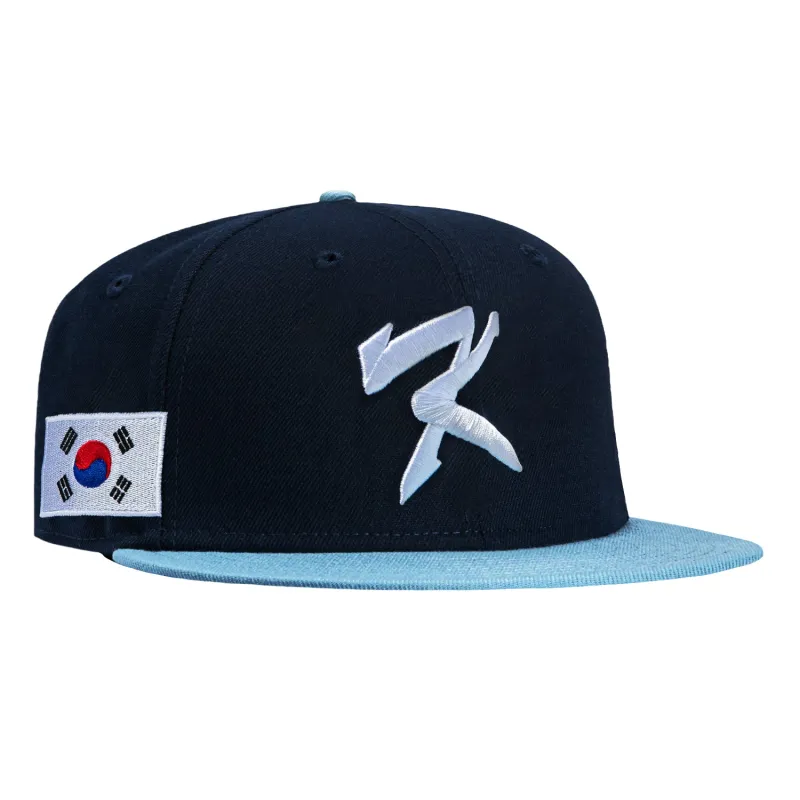 New Era 59Fifty Korea 2026 World Baseball Classic Korea Flag Patch On-Field Hat - Navy, Light Blue made by New Era
