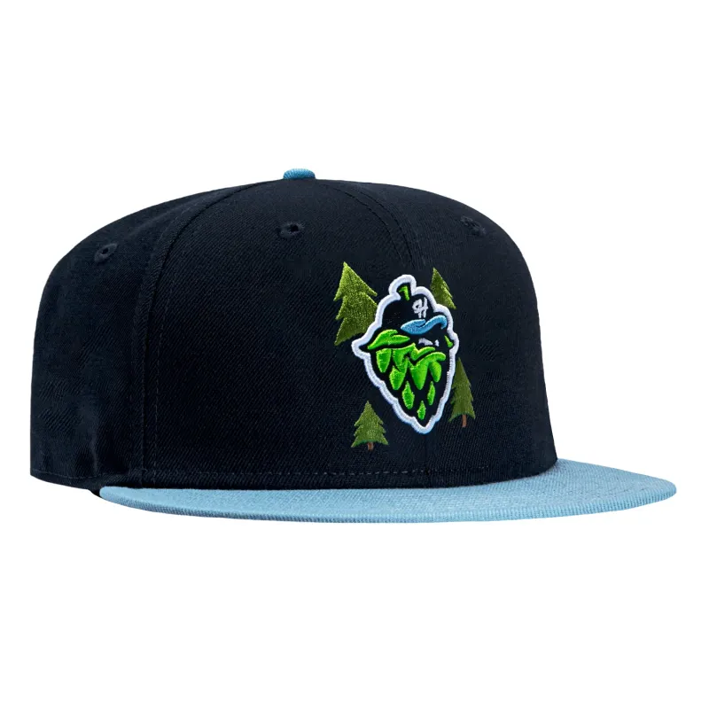New Era 59Fifty Hillsboro Hops Trees Hat - Navy, Light Blue made by New Era