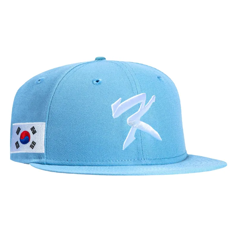 New Era 59Fifty Korea 2026 World Baseball Classic Korea Flag Patch Hat - Light Blue made by New Era
