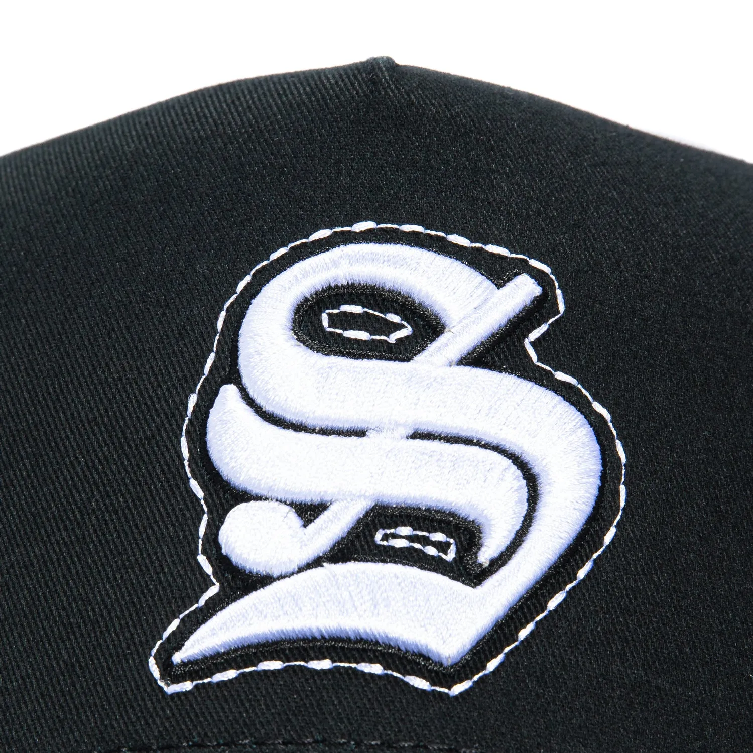 Sworn To Us Poetry in Motion Suede Snapback Hat - Black, Black, White sold by Hat Club product image thumbnail 3