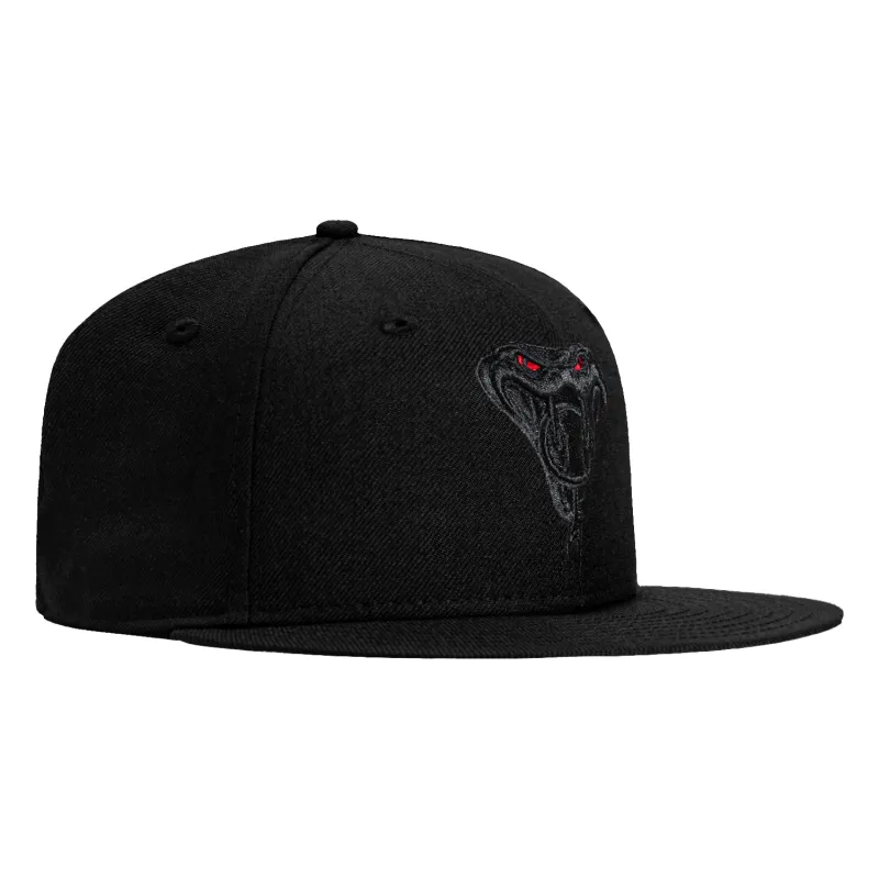 New Era 59Fifty Arizona Diamondbacks Snakehead Hat - Black, Black, Red sold by Hat Club