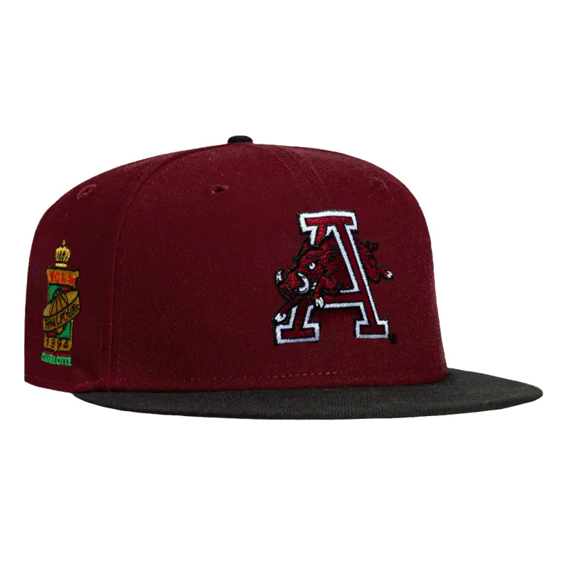 New Era 59Fifty Arkansas Razorbacks 1994 Final Four Patch Hat - Cardinal, Black sold by Hat Club
