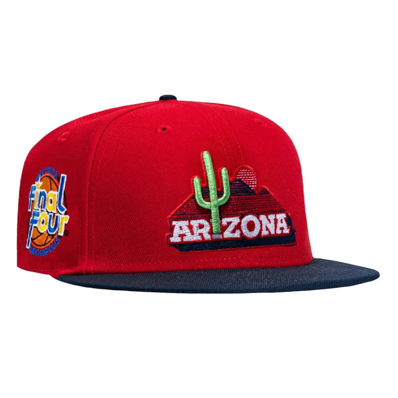 New Era 59Fifty Arizona Wildcats 1997 Final Four Patch Hat - Red, Navy made by New Era
