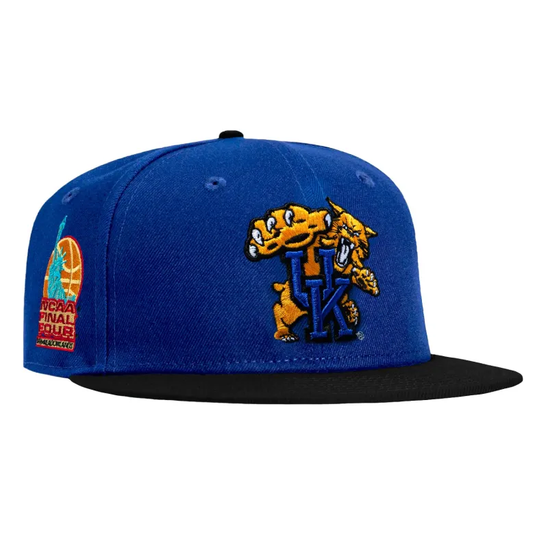 New Era 59Fifty Kentucky Wildcats 1996 Final Four Patch Hat - Royal, Black made by Hat Club