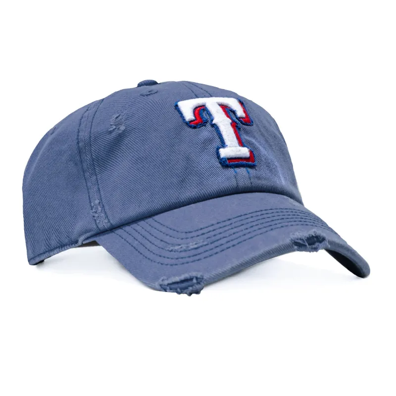 47 Brand Weathered Texas Rangers Cleanup Adjustable Hat - Royal sold by Hat Club
