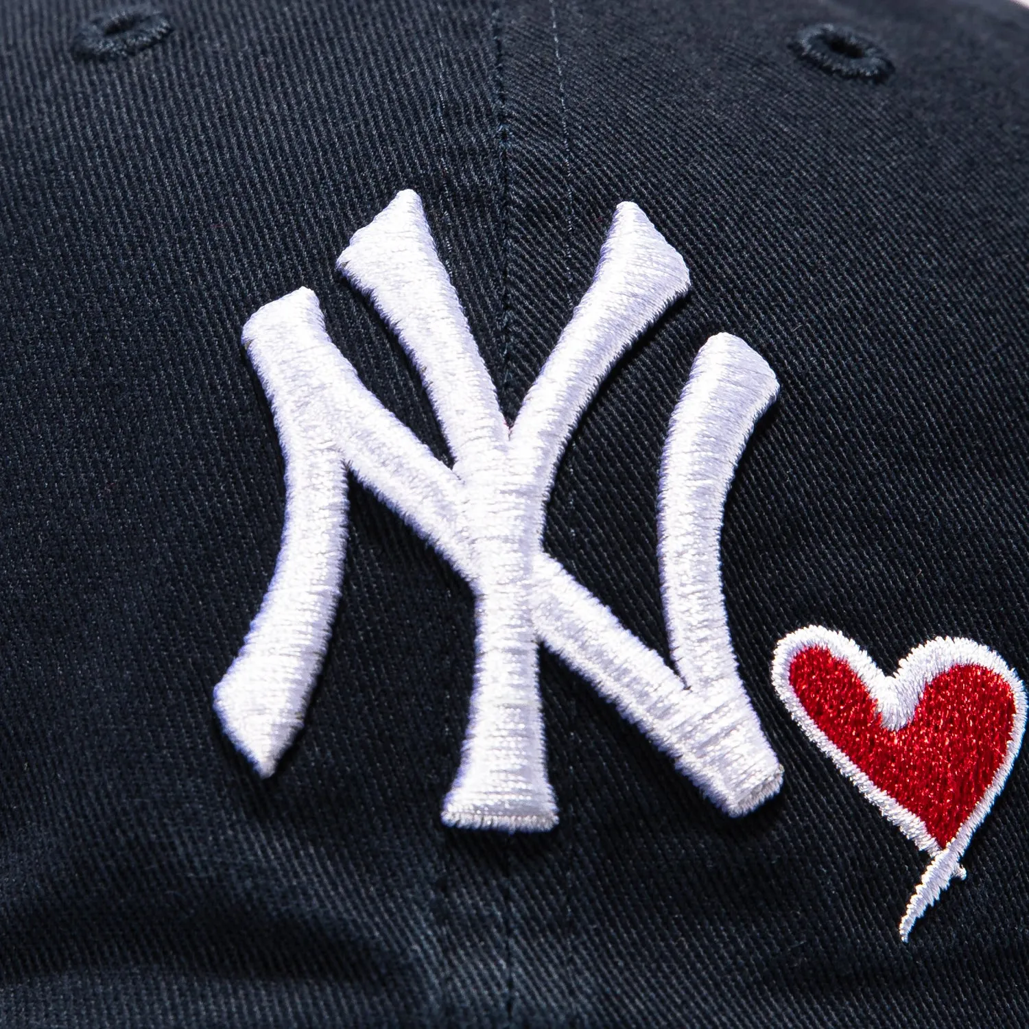 47 Brand New York Yankees Heart Icon Cleanup Adjustable Hat - Navy sold by Hat Club product image thumbnail 3