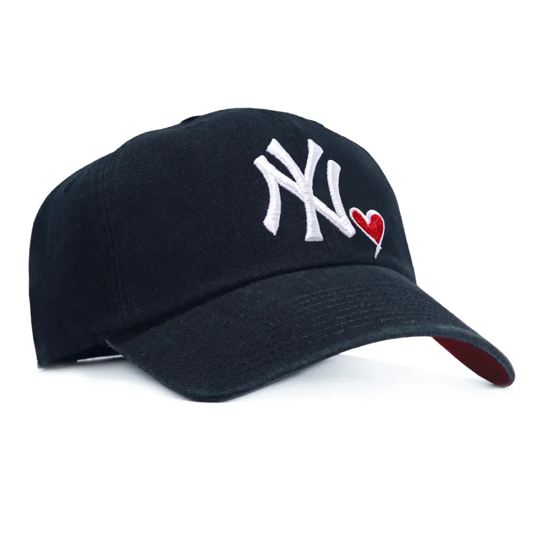 47 Brand New York Yankees Heart Icon Cleanup Adjustable Hat - Navy sold by Hat Club