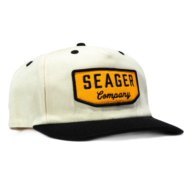 Seager Wilson Snapback Hat - White, Black made by Seager