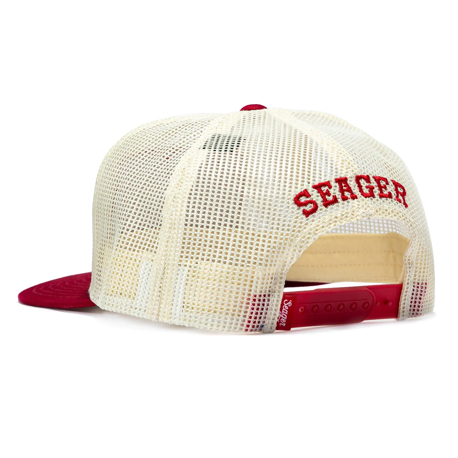 Seager Keep It Country Snapback Trucker Mesh Hat - White, Red sold by Hat Club product image thumbnail 2