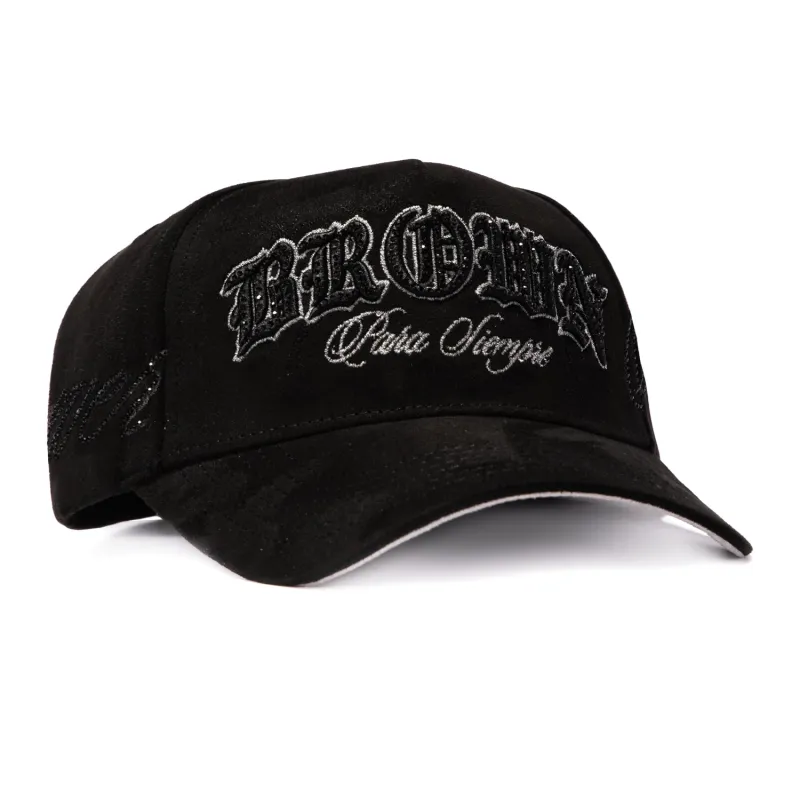 Sworn To Us Brown Bag Para Siempre Suede Snapback Hat - Black made by Hat Club