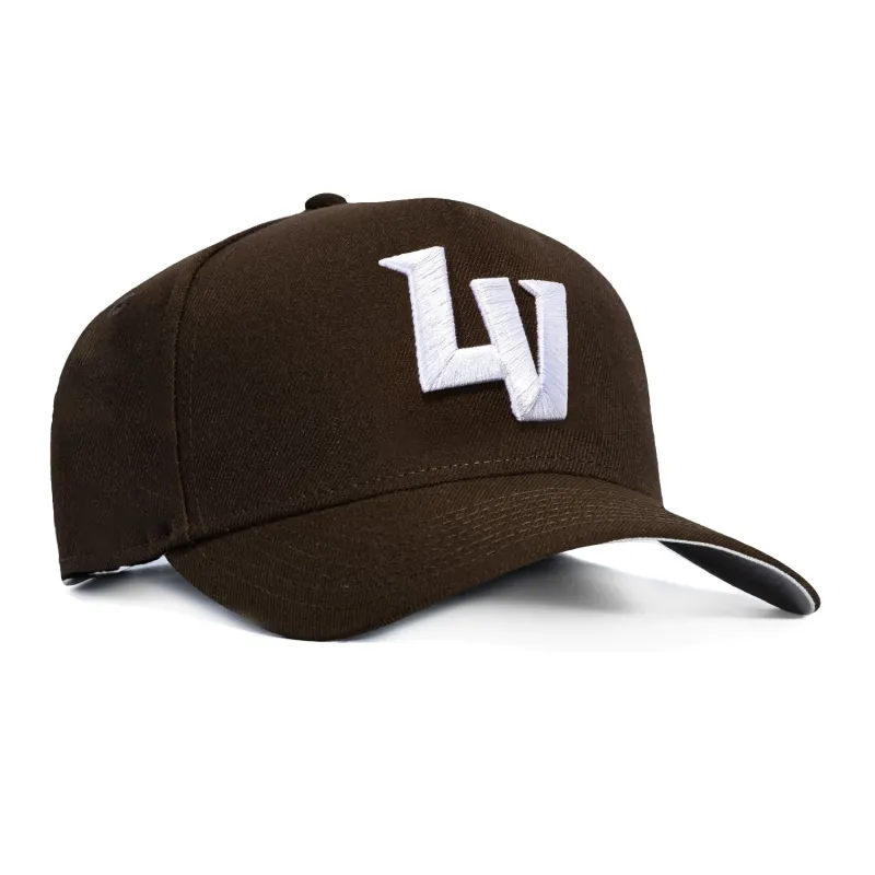 New Era 9Forty A-Frame Las Vegas Aviators Snapback LV Hat - Brown, White made by New Era