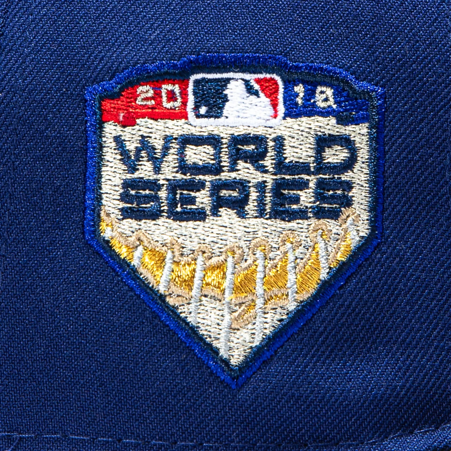 New Era 59Fifty Los Angeles Dodgers 2018 World Series Patch Rose Hat - Royal, Camo sold by Hat Club product image thumbnail 5