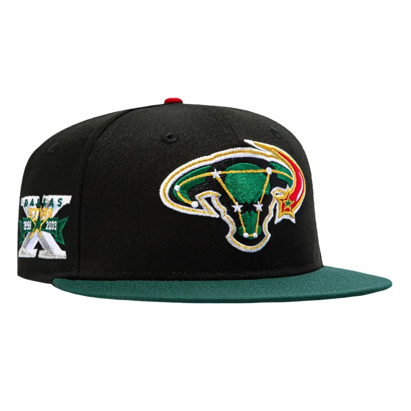 New Era 59Fifty Dallas Stars 10th Anniversary Patch 2003 Hat - Black, Green made by New Era