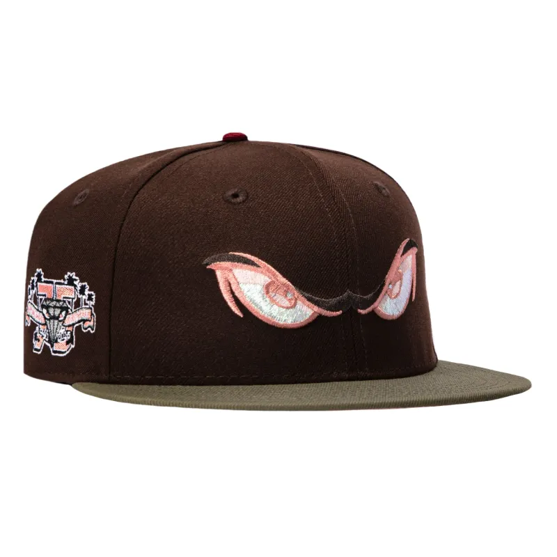 New Era 59Fifty Slayer Lake Elsinore Storm 75th Anniversary Patch Pink UV Hat - Brown, Olive made by New Era
