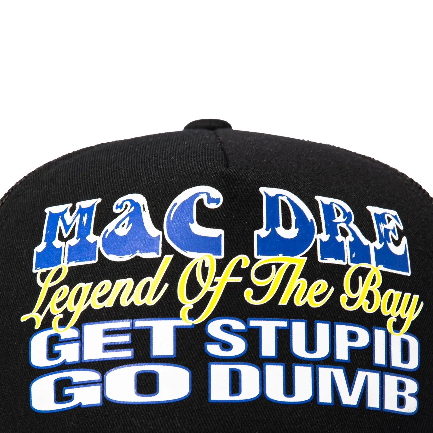 Huf Mac Dre Legend of the Bay Trucker Snapback Hat - Black sold by Hat Club product image thumbnail 3