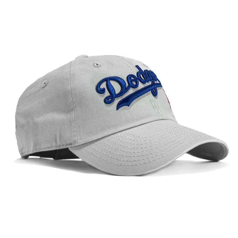 47 Brand Los Angeles Dodgers Cleanup Adjustable Script Hat - Grey made by 47