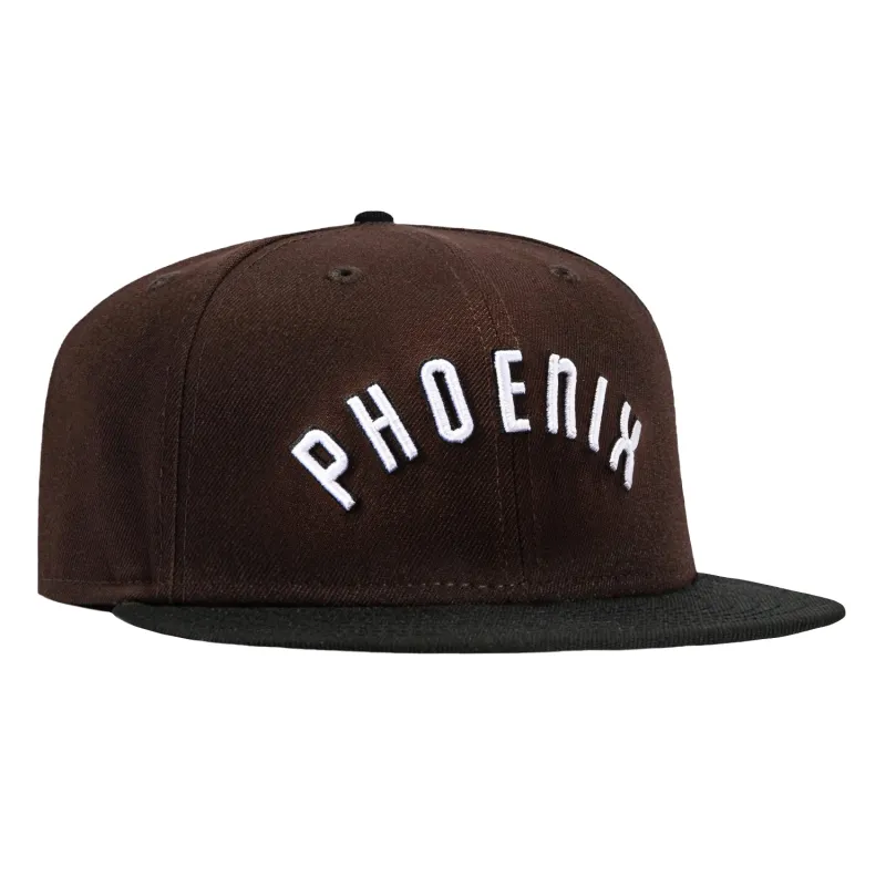 New Era 59Fifty Phoenix Suns 1973 Word Hat - Brown, Black made by New Era