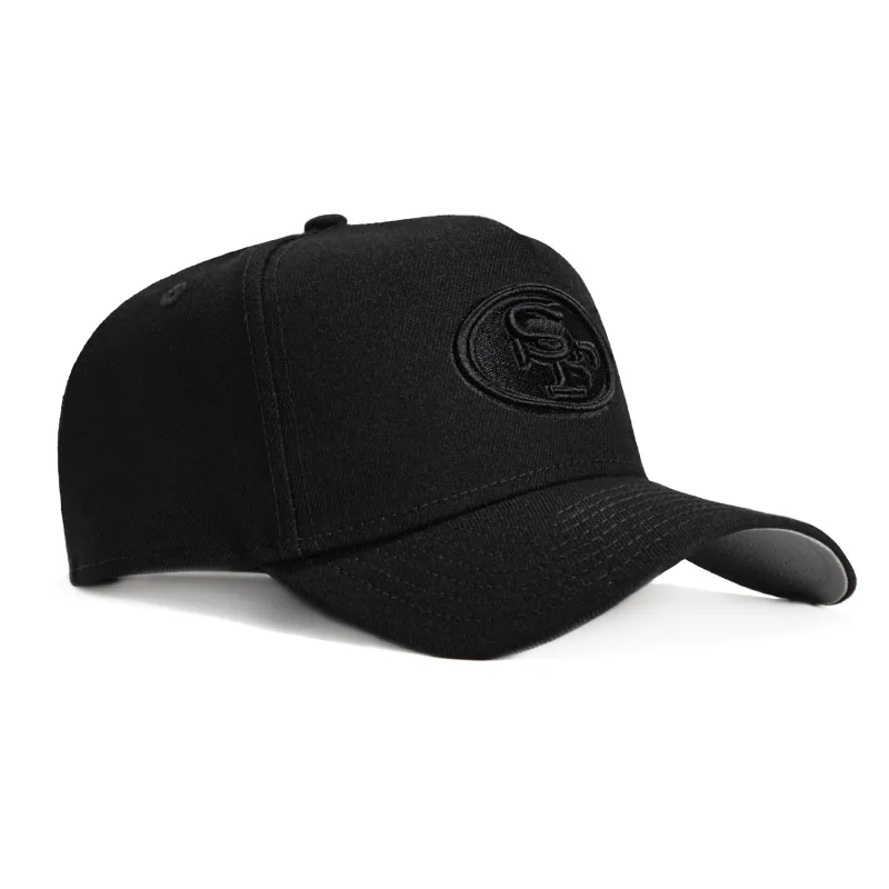 New Era 9Forty A-Frame San Francisco 49ers Snapback Hat - Black, Black made by New Era