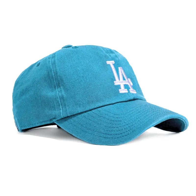 47 Brand Los Angeles Dodgers Cleanup Adjustable Hat - Light Blue, White made by 47