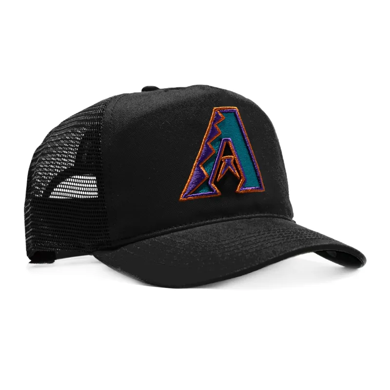 47 Brand Arizona Diamondbacks Mesh Hitch Trucker 1998 Snapback Hat - Black made by 47
