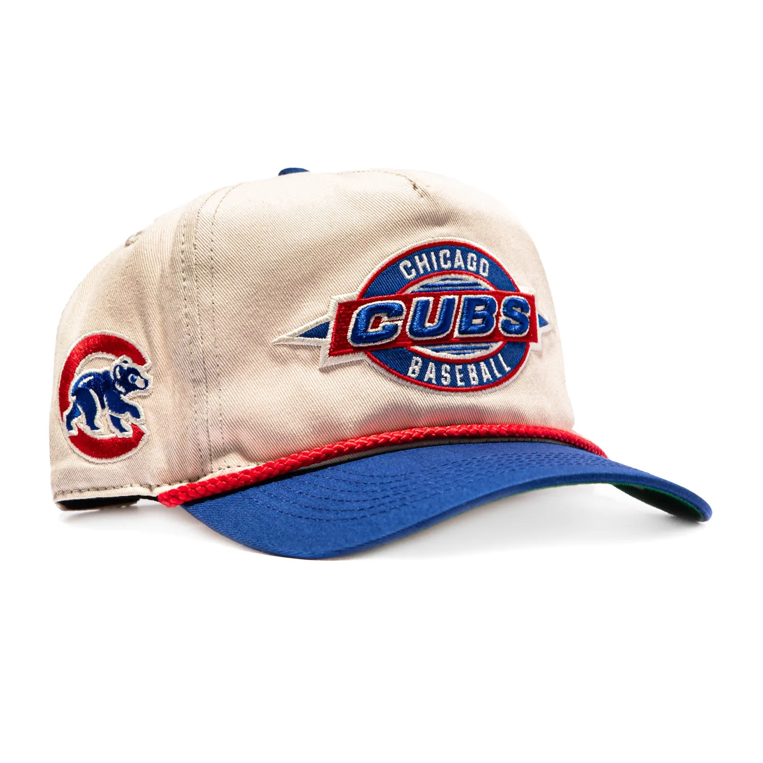 47 Brand Frame Out Chicago Cubs Hitch Snapback Hat - Stone, Royal sold by Hat Club