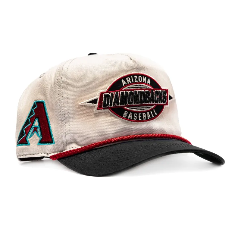 47 Brand Frame Out Arizona Diamondbacks Hitch Snapback Hat - Stone, Black made by 47