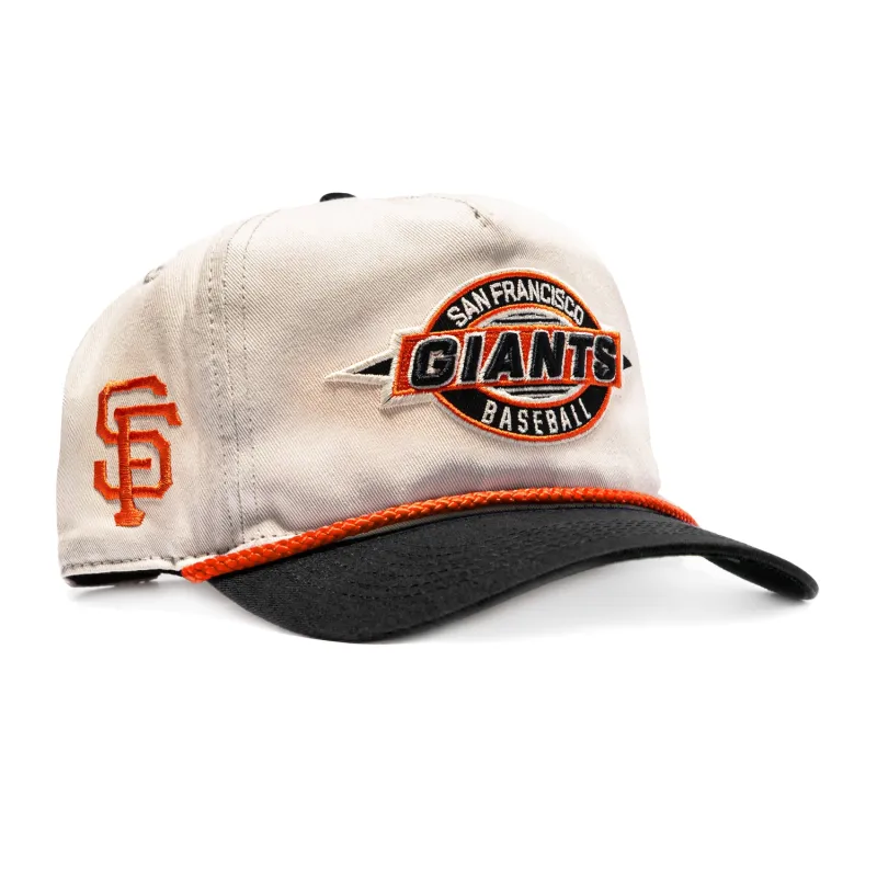 47 Brand Frame Out San Francisco Giants Hitch Snapback Hat - Stone, Black made by 47
