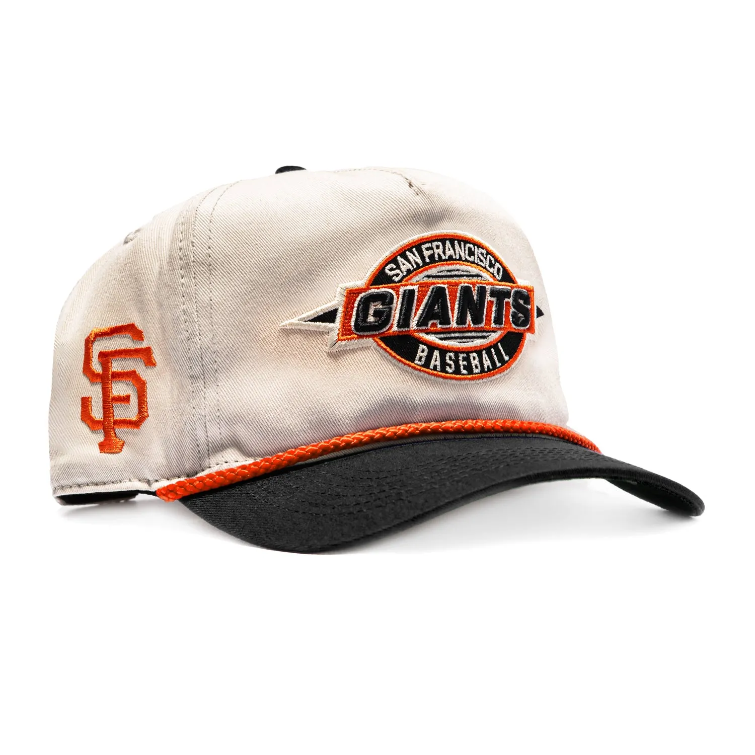 47 Brand Frame Out San Francisco Giants Hitch Snapback Hat - Stone, Black sold by Hat Club