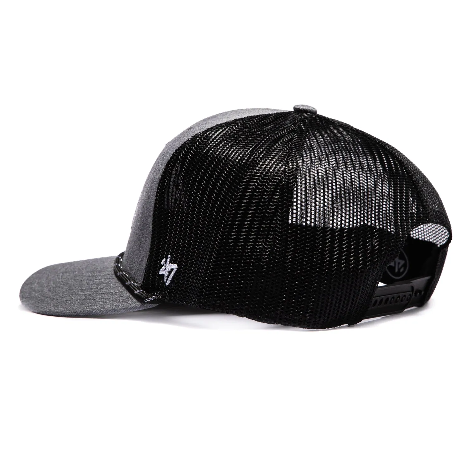 47 Brand Carbon Rope San Diego Padres Trucker Snapback Hat - Grey, Black sold by Hat Club product image thumbnail 2
