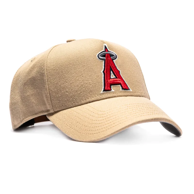 47 Brand Ballpark Offside Los Angeles Angels Hitch Snapback Hat - Khaki made by 47
