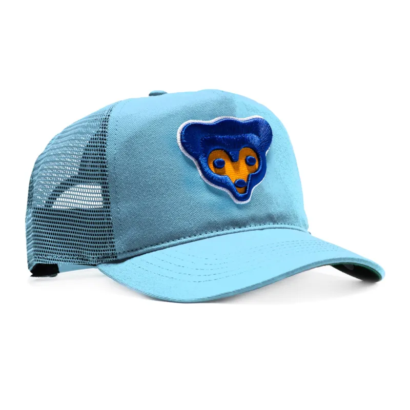 47 Brand Chicago Cubs 1970 Hitch Mesh Snapback Hat - Light Blue made by 47