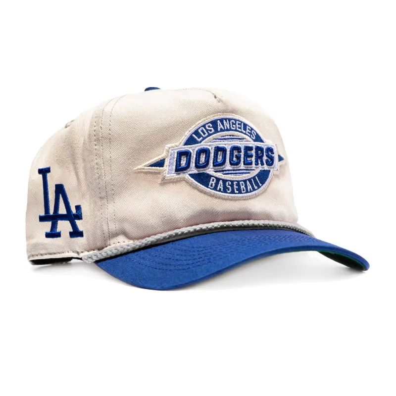 47 Brand Frame Out Los Angeles Dodgers Hitch Snapback Hat - Stone, Royal made by 47