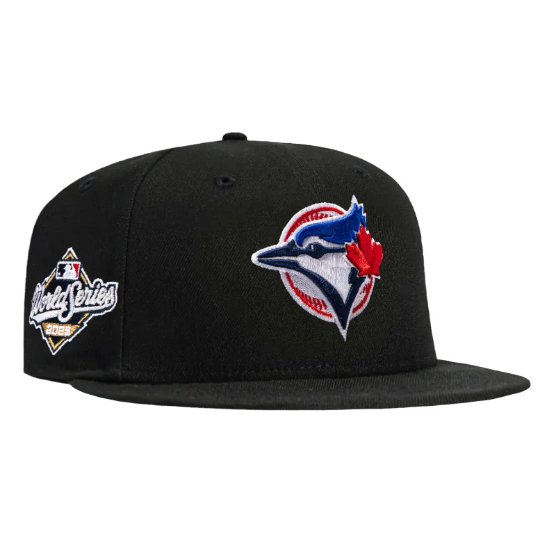 New Era 59Fifty Black Dome Toronto Blue Jays 2025 World Series Patch Alternate Hat - Black made by New Era