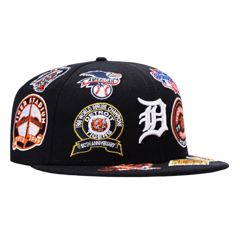 New Era 59Fifty All Over Detroit Tigers Hat - Navy made by New Era