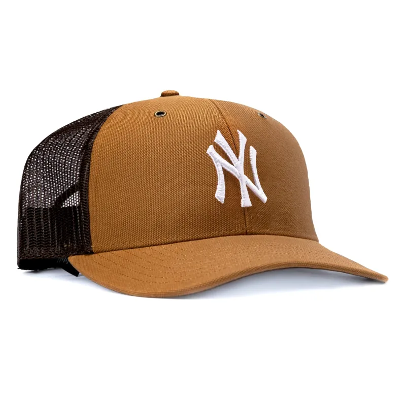 47 Brand x Carhartt Trucker New York Yankees Adjustable Snapback Hat - Brown made by 47