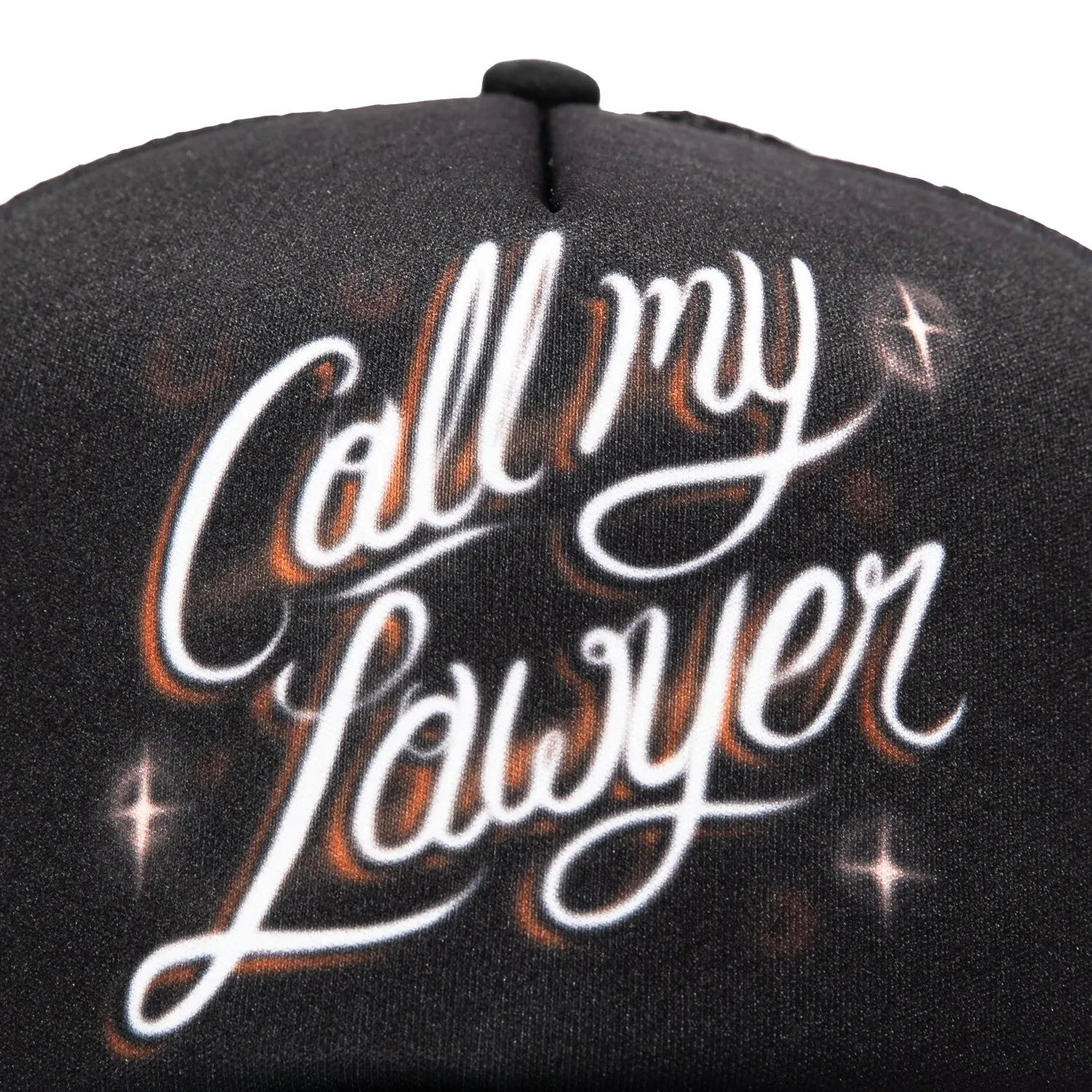 Market Studios Call My Lawyer Trucker Snapback Hat - Black sold by Hat Club product image thumbnail 3