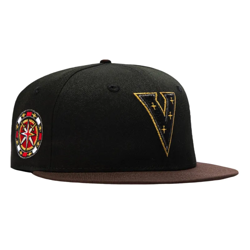 New Era 59Fifty Vegas Golden Knights Chip Patch V Hat - Black, Brown made by New Era