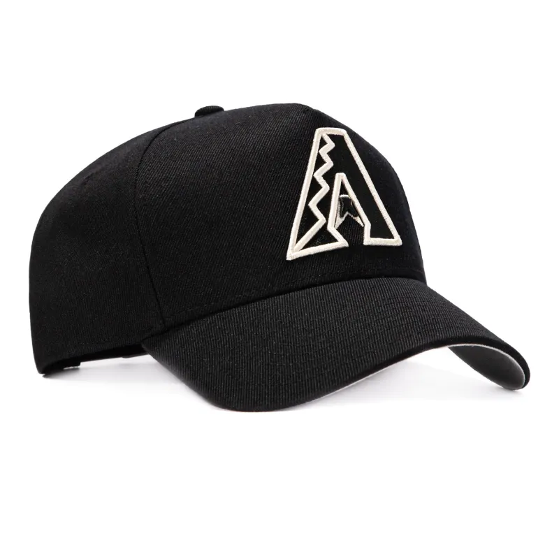 47 Brand Ballpark Arizona Diamondbacks Offside Snapback Hat - Black, White made by 47