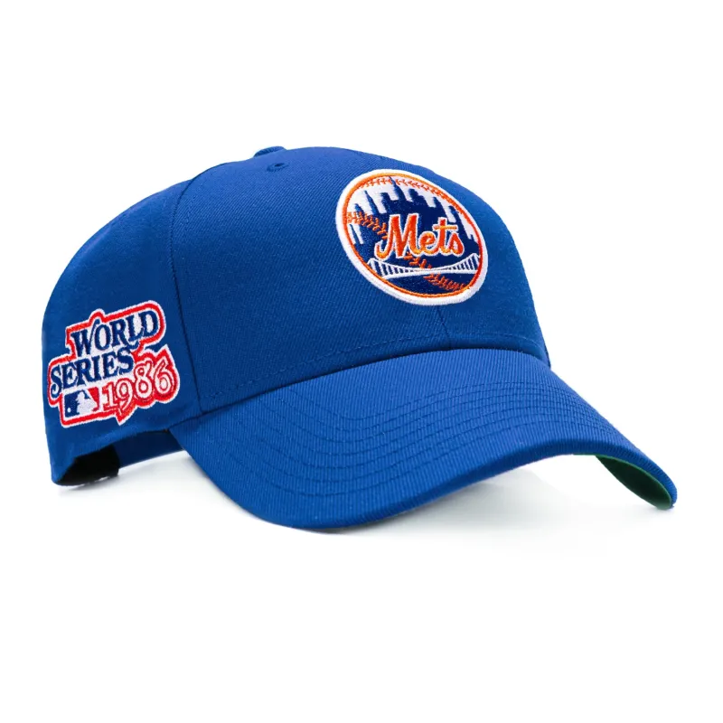 47 Brand Sureshot New York Mets 1986  World Series Patch MVP Snapback Hat - Royal made by 47