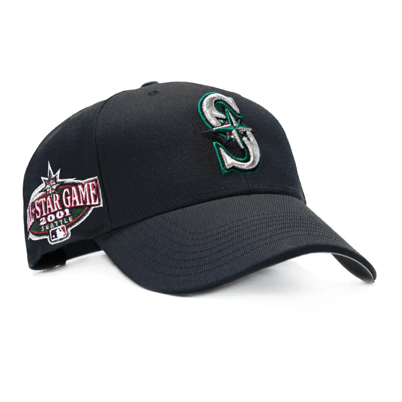 47 Brand Sureshot Seattle Mariners 2001 All Star Game Patch MVP Snapback Hat - Navy made by 47