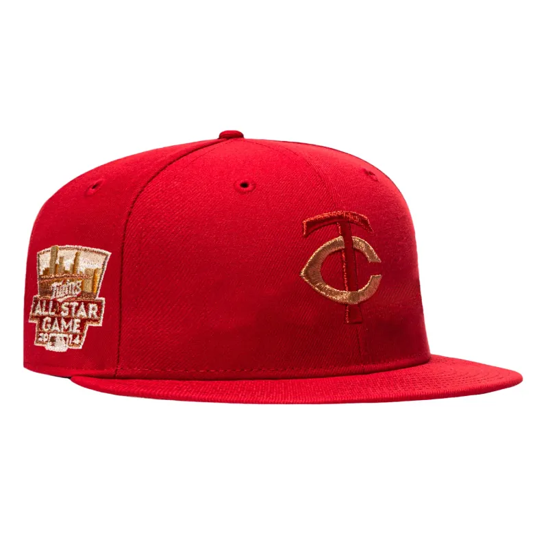 New Era 59Fifty Rotten Apple Minnesota Twins 2014 All Star Game Patch Hat - Red, Red made by New Era