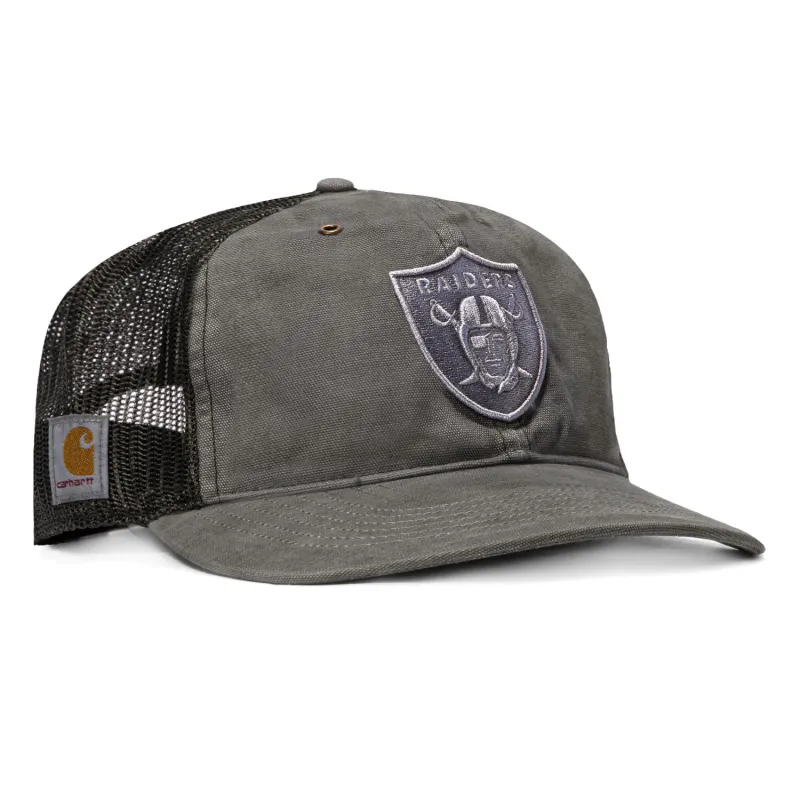 47 Brand x Carhartt Trucker Dyed Las Vegas Raiders Adjustable Snapback Hat - Black made by 47