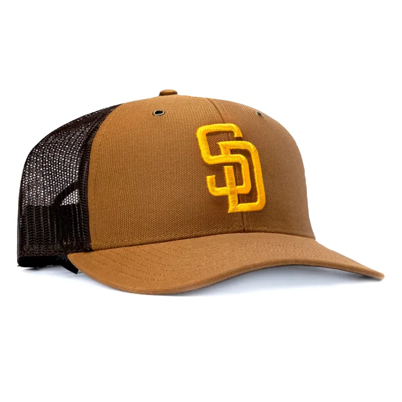 47 Brand x Carhartt Trucker San Diego Padres Adjustable Snapback Hat - Brown made by 47